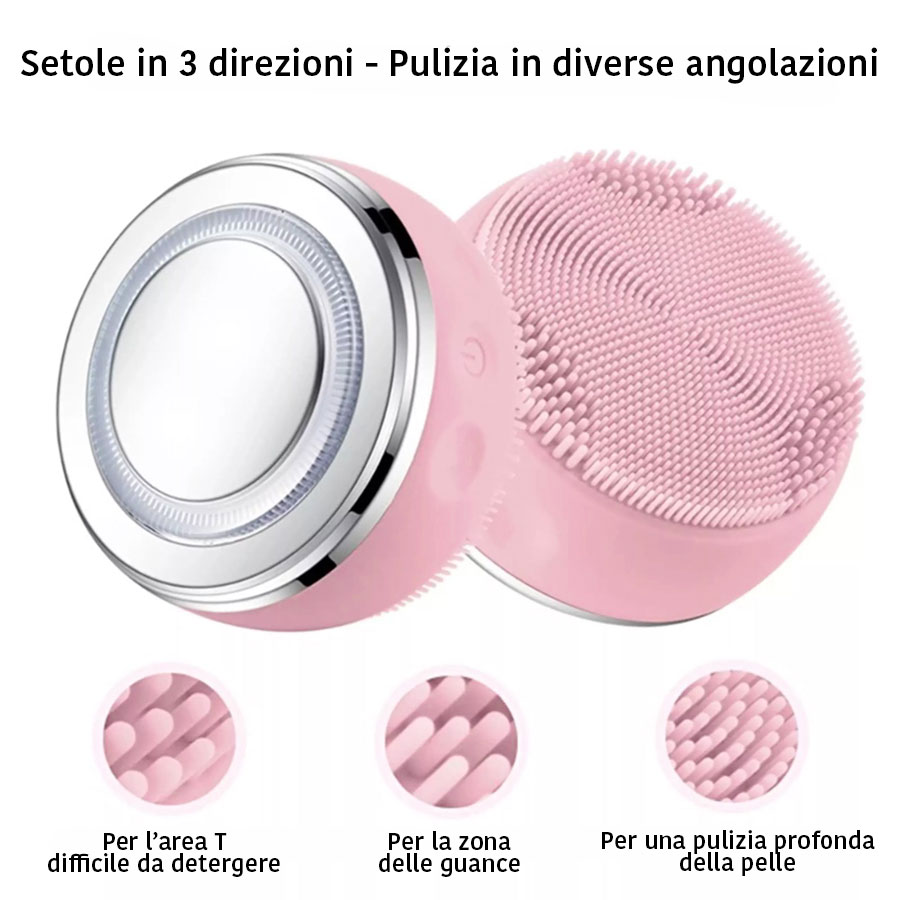 Cleansing rejuvanation device - Setole in 3 direzioni