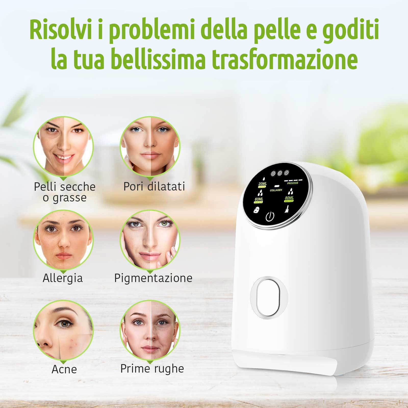 Fruit mask machine - Risolvi i problemi della pelle del viso