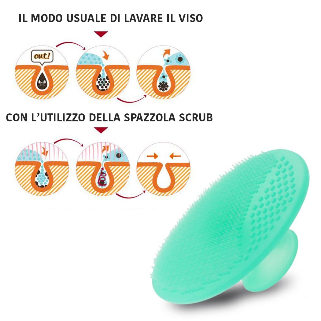 Spazzola silicone viso e corpo