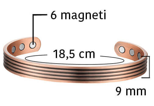 Misure bracciale magnetico