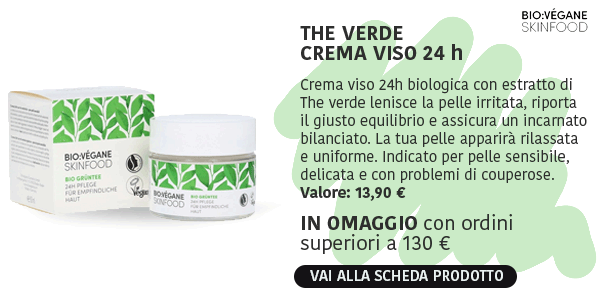 Promo: Crema viso The verde in omaggio con ordini superiori a 130 €