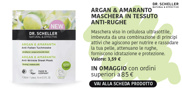 Promo omaggio: Argan & Amaranto maschera in tessuto in omaggio per ordini superiori a 85 €
