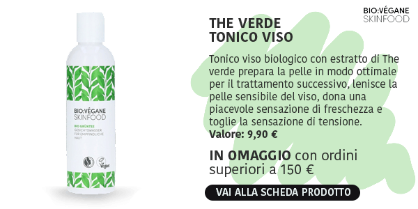 Tonico viso The verde in omaggio con ordini superiori a 150 €