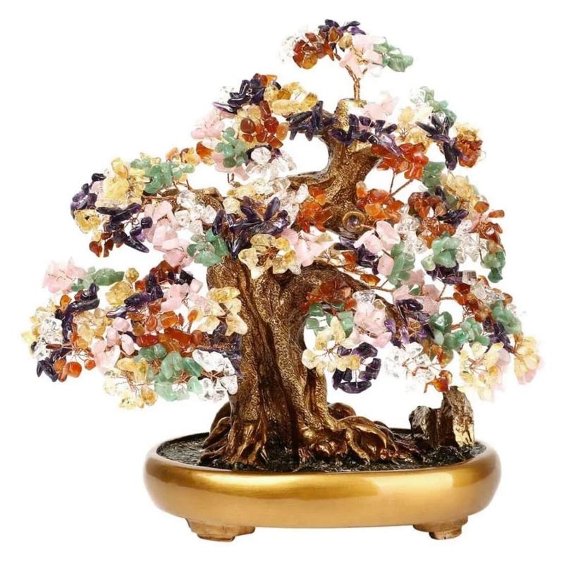 Bonsai di cristalli multicolore (l'altro lato)