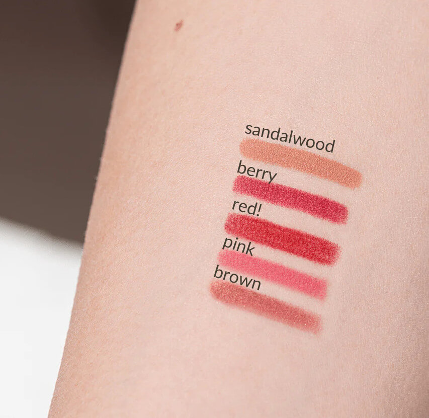 Swatch matite labbra (lipliner) Benecos