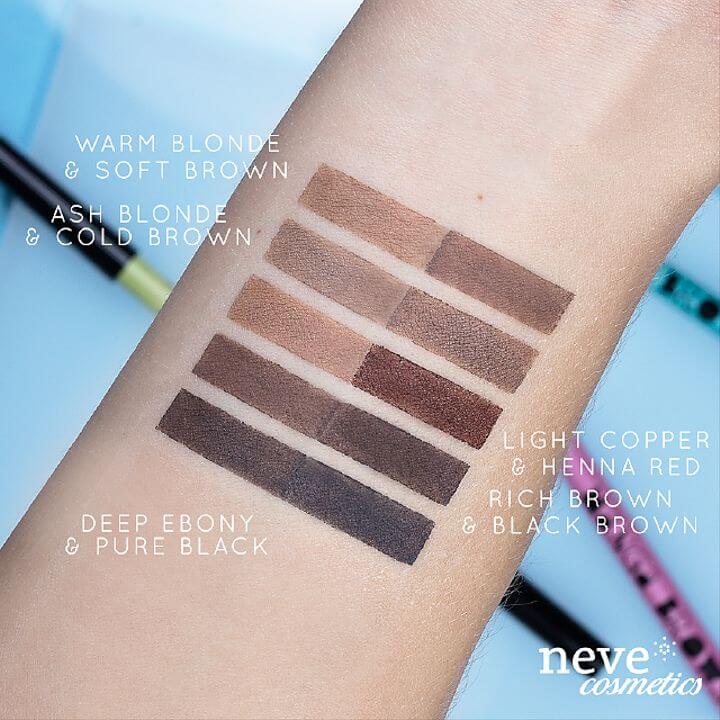 Swatch Manga Brows di Neve Cosmetics